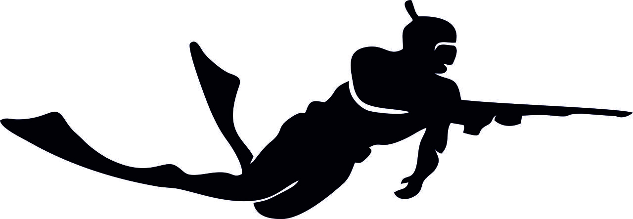 Наклейка вінілова на автомобіль Підводне полювання, фото 1