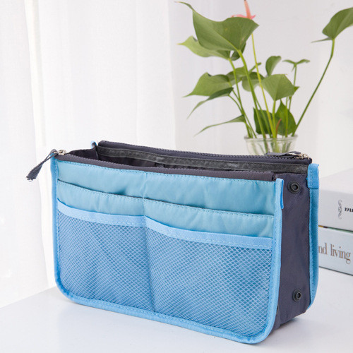Органайзер для сумки Bag in Bag 27х15x8 см. Блакитний, фото 1
