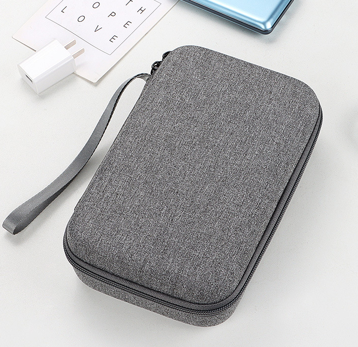 Органайзер для провідків в твердому корпусі "HARD BOX". Розмір 23x14,5x6,5 см. Сірий, фото 1