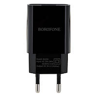 Сетевое Зарядное Устройство Borofone BA20A Type-C 1USB 2.1A Цвет Чёрный