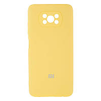 Чехол для Xiaomi Poco X3 Full Case with frame Цвет 04 Yellow