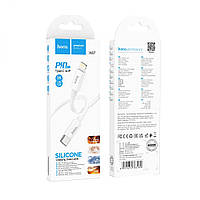Кабель USB Hoco X87 Magic silicone PD20W Type C to Lightning Цвет Белый