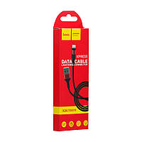 Кабель USB Hoco X26 Xpress Charging Lightning Цвет Чёрно-Красный