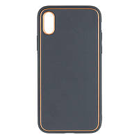 Чехол Leather Gold with Frame without Logo для iPhone X/Xs Цвет 4, Grey