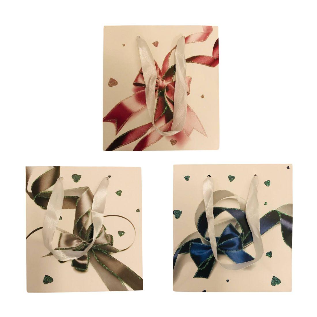 2209 -3SS Пакет подарунковий 14х15х7 см, 3 різновиди, фото 1