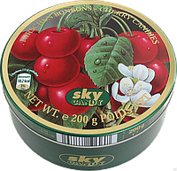 Конфеты вишневые SKY CANDY Cherry Candies, 200г Леденцы карамельные