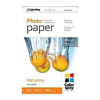 Фотопапір ColorWay PG180-20 White A3+ глянцевий 180г/м2