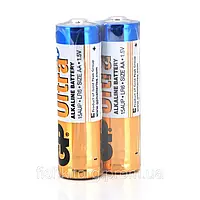 Батарейка GP Ultra Plus Alkaline AA (LR6) 1,5V пальчиковая (пл-2 шт)