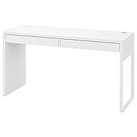 Письменный стол ИКЕА МИККЕ белый, 142x50 см 902.143.08