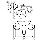 Змішувач для душу одноважільний HANSGROHE Talis E золотий латунь без душового набору 125648 71760990, фото 2