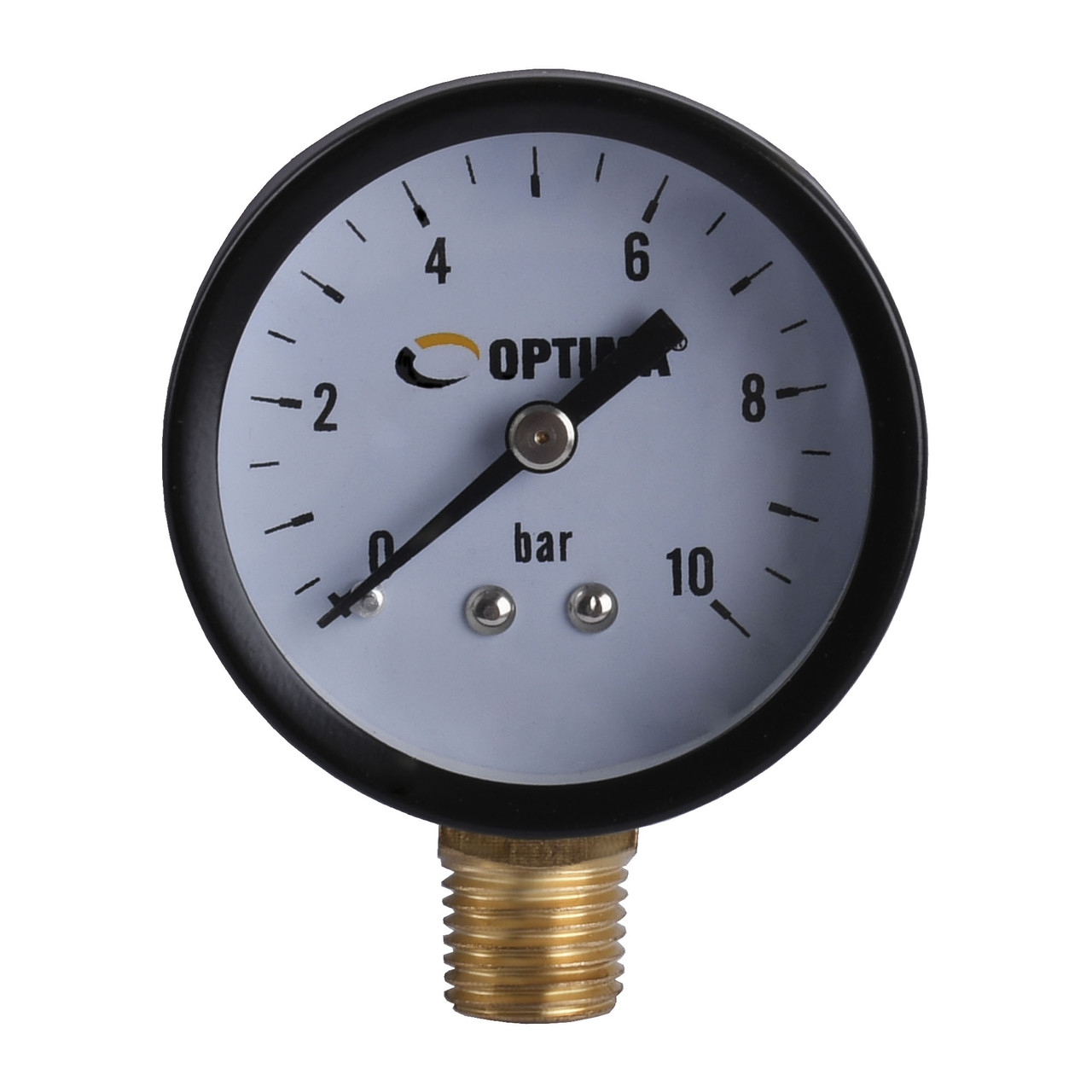 Манометр давления воды OPTIMA на 10 бар с нижним подключением 1/4" Ø50 ...