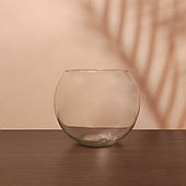 Круглий акваріум 5,5 л, ваза