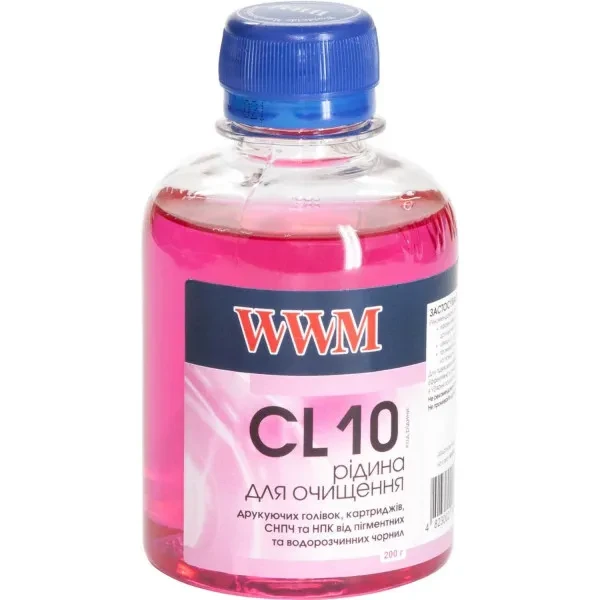 Очисна рідина для принтера WWM CL10 для кольорових пігментних чорнил 200г