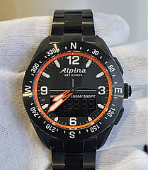 Розумний годинник часы Alpina AlpinerX AL-283LBB5AQ6B Sapphire Swiss Compass Baro Alti 46.5mm новий