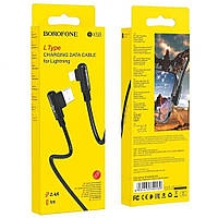 Кабель USB Borofone BX58 Lucky Lightning 2.4A Цвет Черный