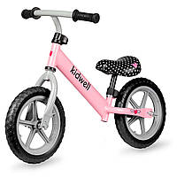 Детский транспорт для малышей без педалей девочек мальчика Велобег велосипед Kidwell REBEL Pink _ТТ