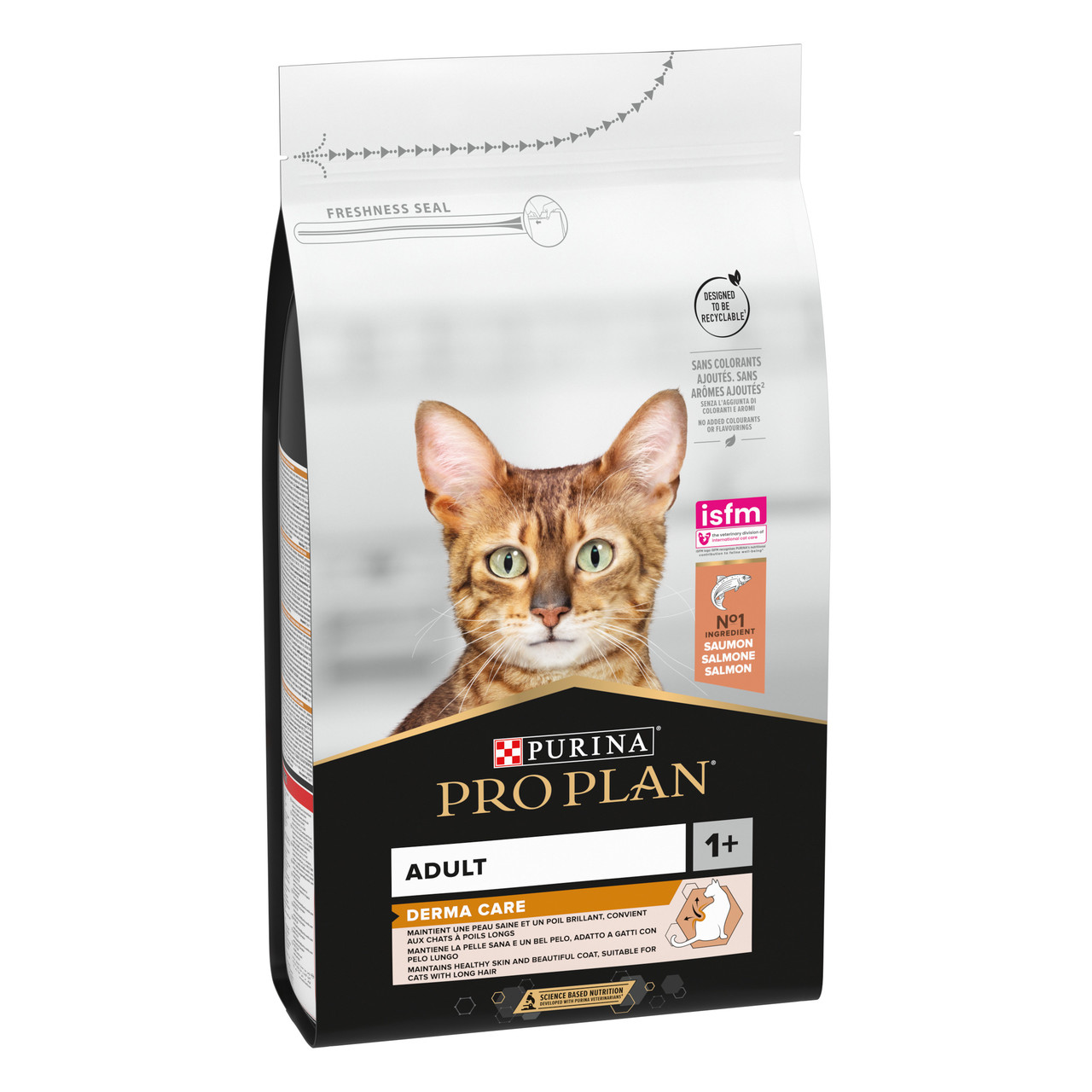 Purina Pro Plan Derma Care 1,5 кг - корм для котів з лососем для підтримки здоров'я шкіри та краси шерсті