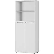 Шафа офісна,стелаж для офісу, етажерка з замком ШОФ-6, колір Білий