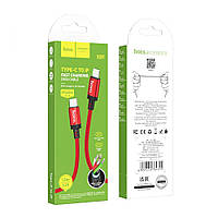 Кабель USB Hoco X89 Wind PD20W Type C to Lightning Цвет Красный