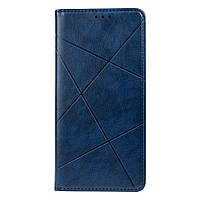 Чехол-книжка Business Leather для Realme 8 Цвет Синий