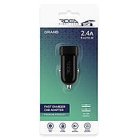 Авто Зарядное Устройство Ridea RCC-21012 Grand 2USB 2.4 A Цвет Черный