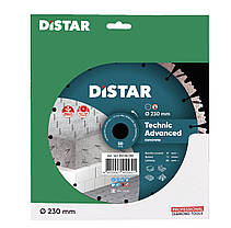 Круг алмазний відрізний Distar 1A1RSS/C3-H 232x2,6/1,8x12x22,23-16 Technic Advanced, фото 4