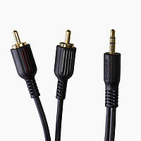 Аудио Кабель BL11 3.5mm to double RCA 1,5M Цвет Чёрный