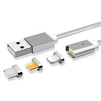 USB-кабель G5 3 в 1 Micro-iPhone-Type-C магнітний