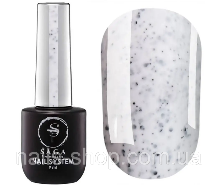 Гель-лак Saga Black Snow №02, 9 мл