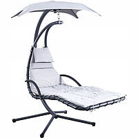 Качающееся подвесное кресло-качалка с зонтом