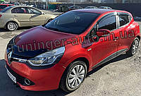 Дефлекторы окон (ветровики) Renault Clio IV 2012- (Hic)