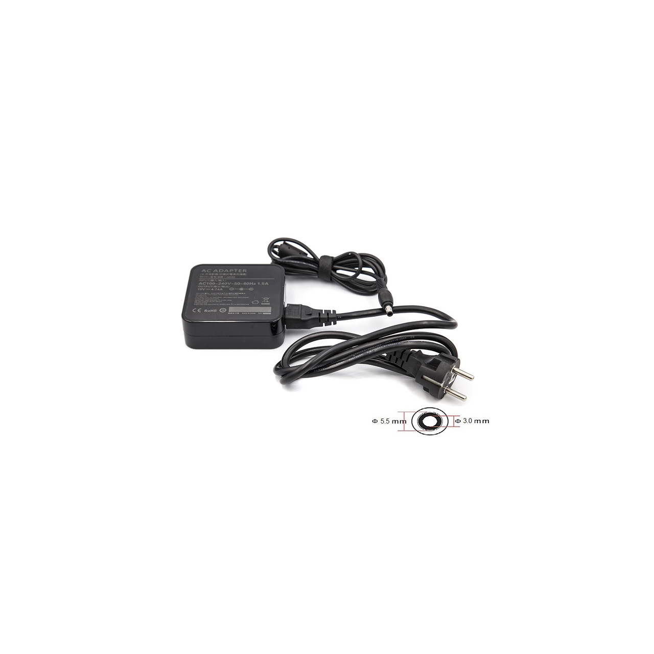 Блок живлення до ноутбука PowerPlant SAMSUNG 220 V, 19 V 90 W 4.74 A (5.5*3.0) (SA90F5530)