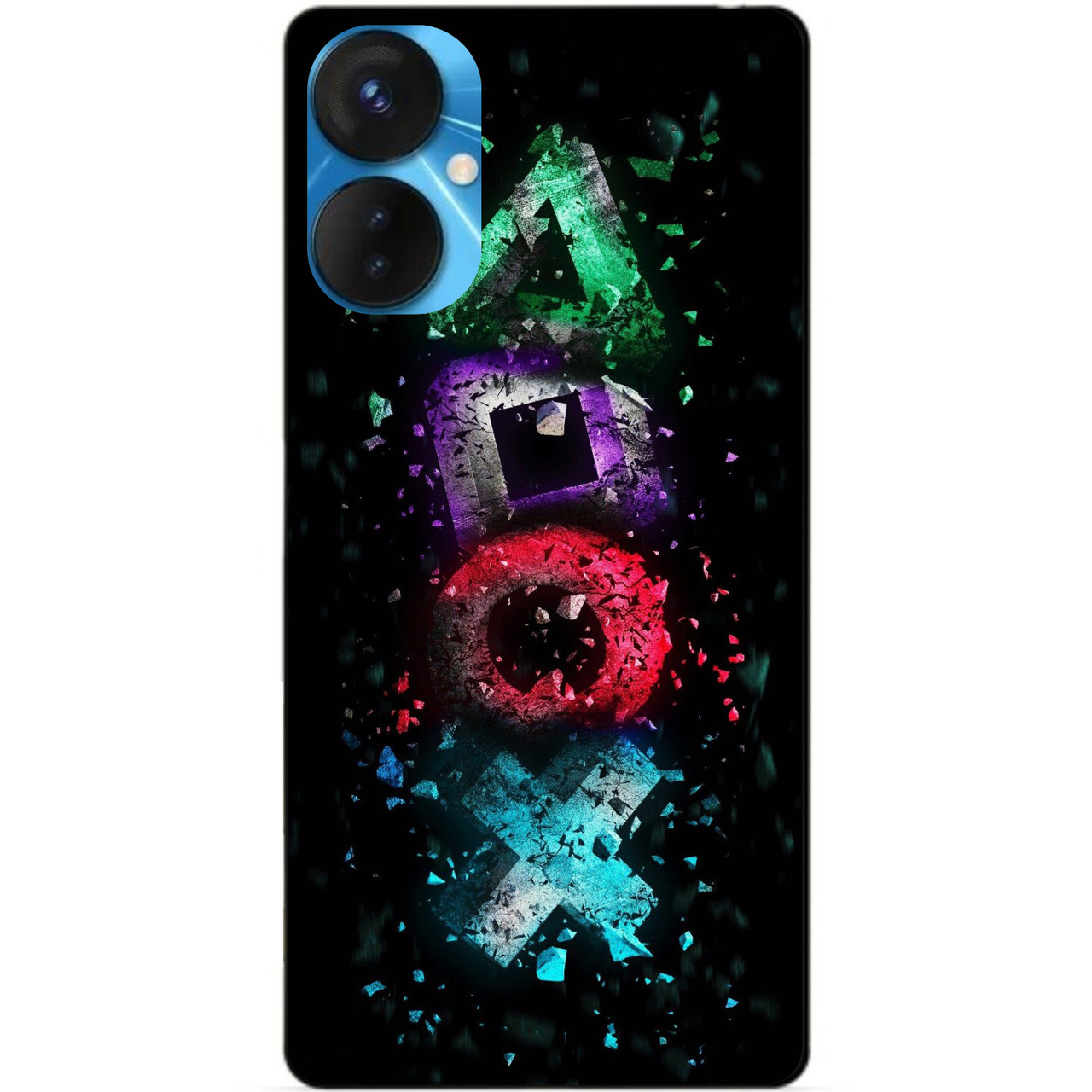 Силіконовий бампер чохол для Tecno Spark 9 Pro з малюнком Playstation