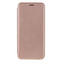 Чехол-книжка кожа для Samsung A72 (A725) Цвет Розово-Зол ой
