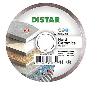 Круг алмазний відрізний Distar 1A1R 180x1,4x8,5x25,4 Hard ceramics, фото 1