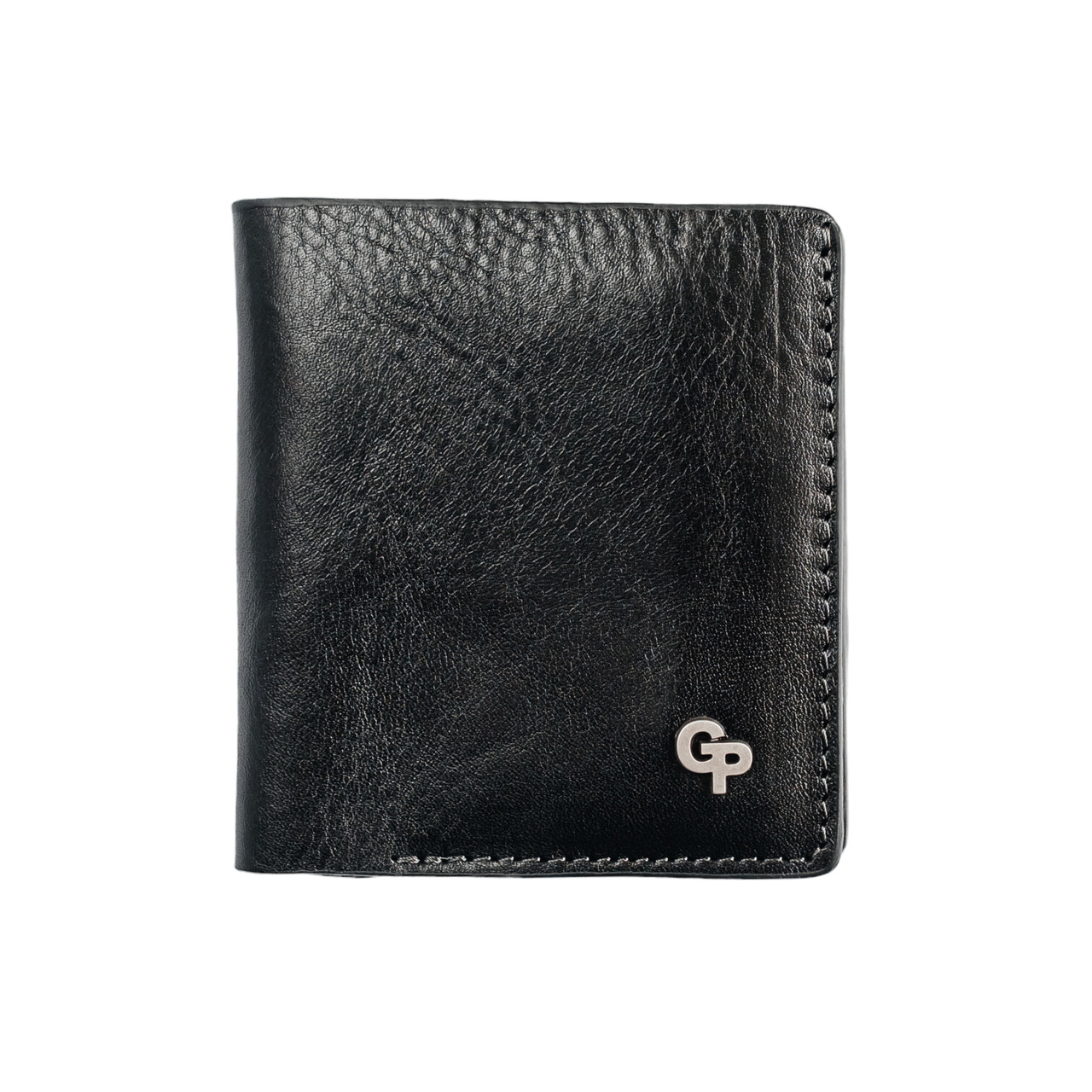 Портмоне Grande Pelle 100х100х20 мм шкіра Sorrento чорний, фото 1