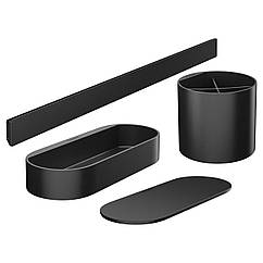 Комплект аксесуарів для ванної HANSGROHE WallStoris пластиковий чорний 27968670