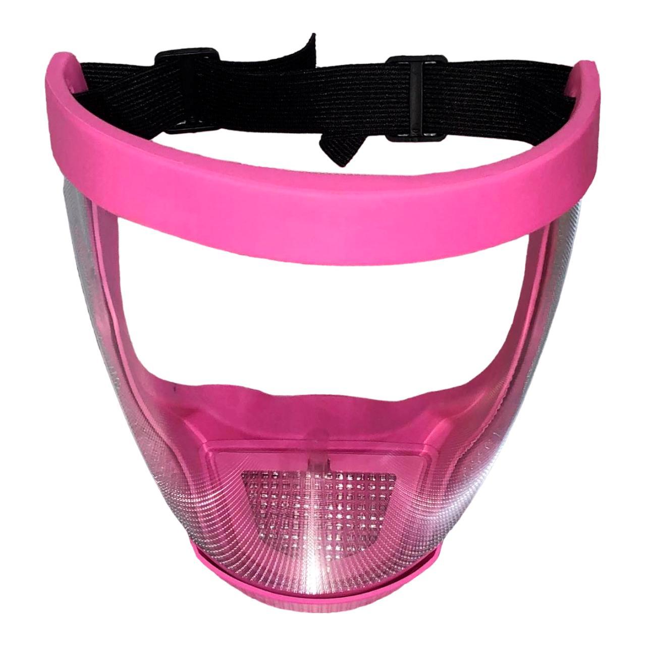 Захисна маска на все обличчя зі змінними фільтрами(рожева)