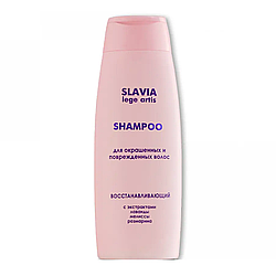 Шампунь відновлюючий для фарбованого та пошкодженого волосся Slavia Lege Artis ТМ Aromat 400 мл