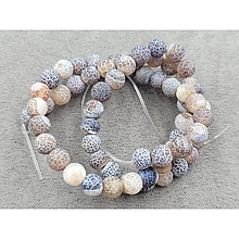 Намистини Агат морозний 6мм