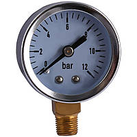 Манометр давления воды OPTIMA на 12 бар с нижним подключением 1/8" Ø40 мм 000008245