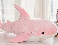 Мягкая Плюшевая Игрушка Акула ИКЕА 100 см, Розовая