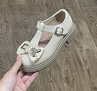 Детские туфли для девочек, 31-38 размер, черные и бежевы лаковые, туфли для подростков девочек ' 37