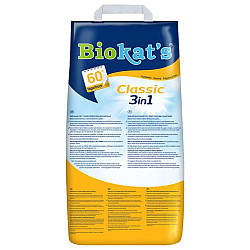Наповнювач Biokat's для котячого туалету Classic 3in1 18л smart