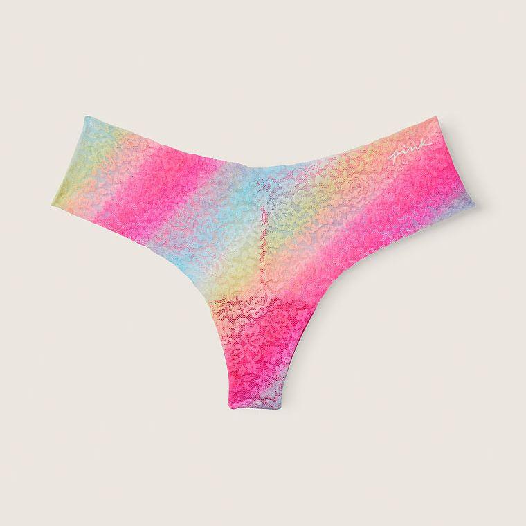 Безшовні трусики Victoria's Secret PINK No-Show розмір S (рожевий градієнт)