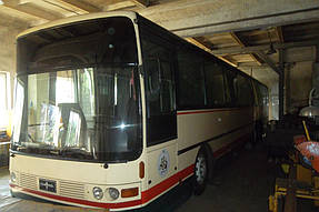 Изготовление и замена лобового стекла на автобусе Van Hool Alizee в Никополе (Украина) 20