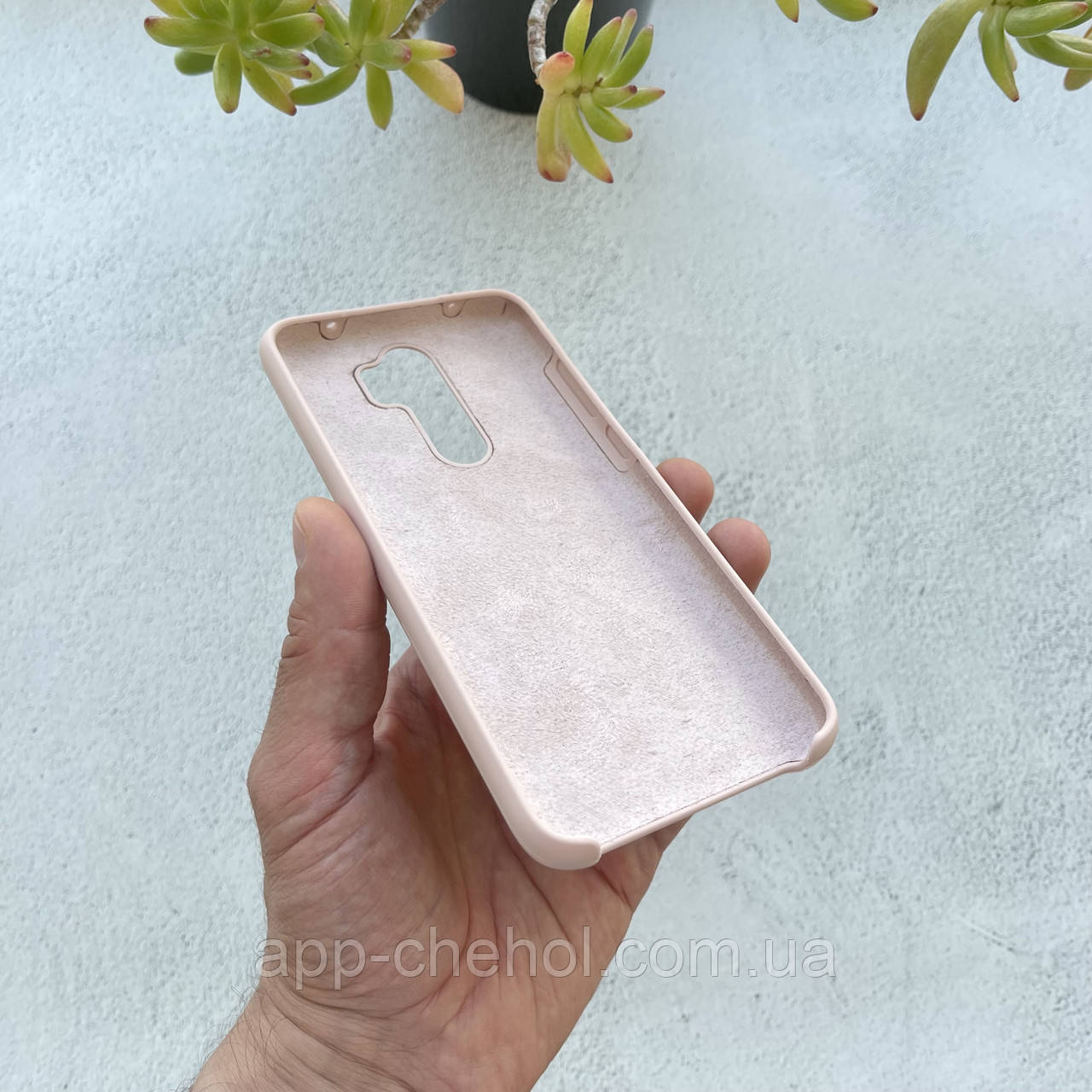 Чехол на Xiaomi Redmi Note 8 Pro Silicone Case пудровый / силиконовый для сяоми редми нот 8 про - фото 3 - id-p1886336946