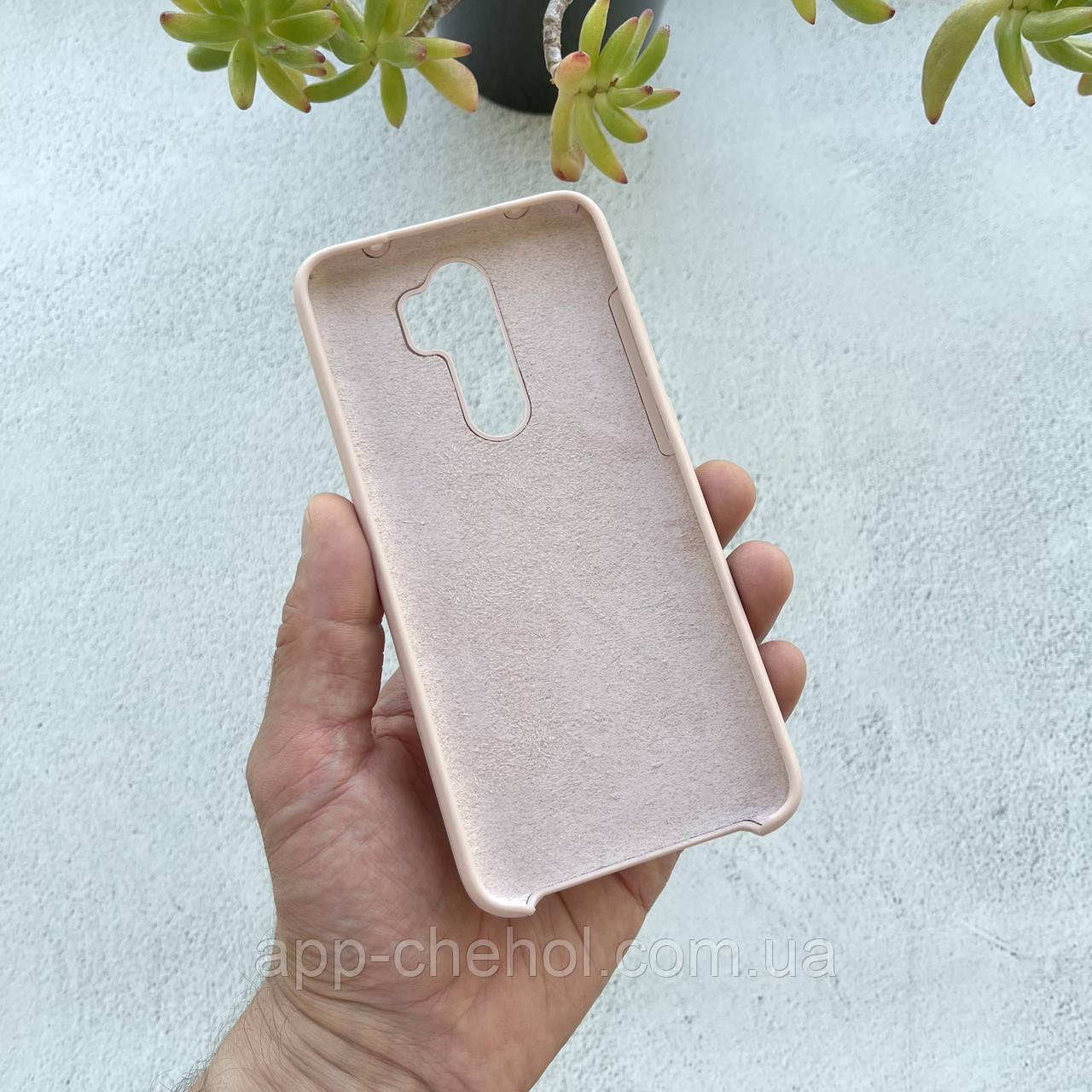 Чехол на Xiaomi Redmi Note 8 Pro Silicone Case пудровый / силиконовый для сяоми редми нот 8 про - фото 2 - id-p1886336946