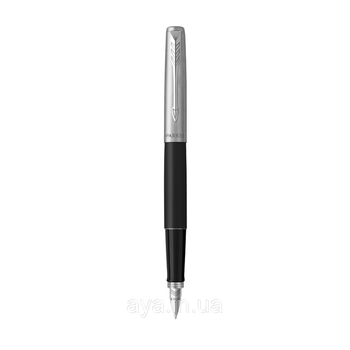 Перова ручка Parker Jotter (нерж. сталь з лаковим матовим покриттям, перо М, колір корпусу чорний) 16 212