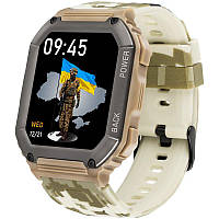 Умные мужские смарт-часы (Smart Watch) Gelius Tactical Navy. Тактические смарт часы для мужчины или парня.